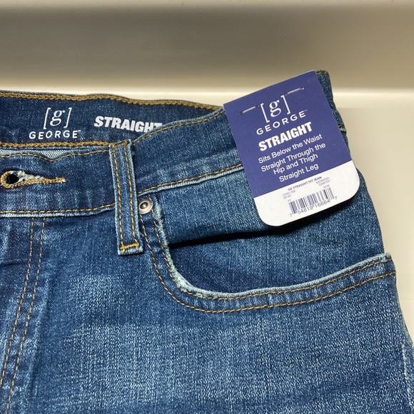 George Blue Jeans Straight 32x32 - Picture 3 of 6